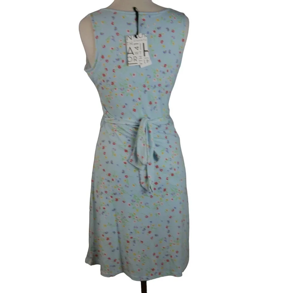 DO NOT BUY Stitch Fix 41 Hawthorn NWT Kaylee Blue Floral Surplice OUT OF STOCK - Picture 4 of 11